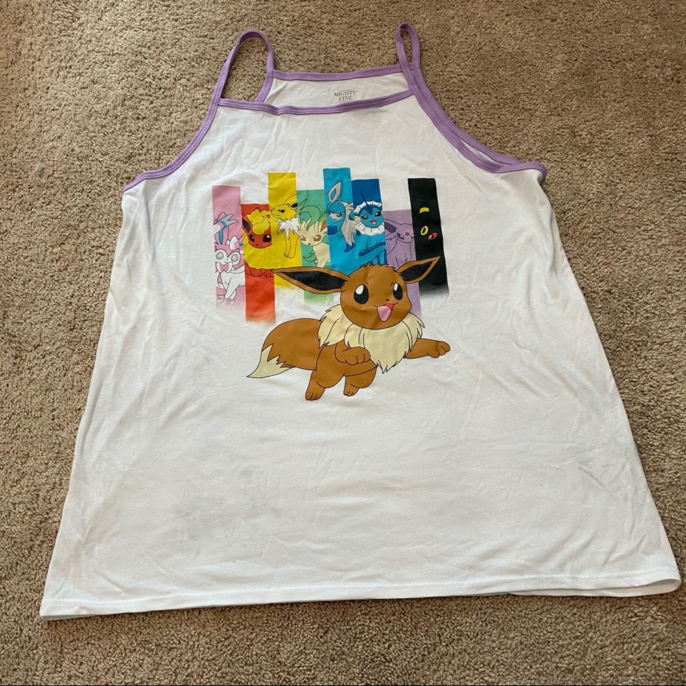 Pokemon Eevee Ringer Tank Top